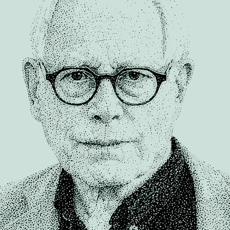 Bild von Dieter Rams, Illustration von urbanstudio